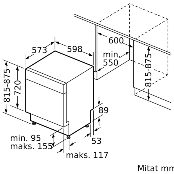 Siemens SN43ES02CS - astianpesukone - Image 8